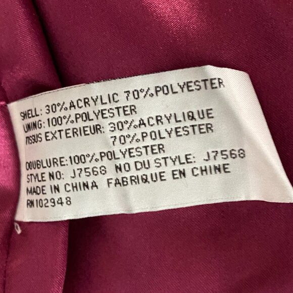 Tulle Checked Black and White Coat (Sz. L) - Picture 11 of 11